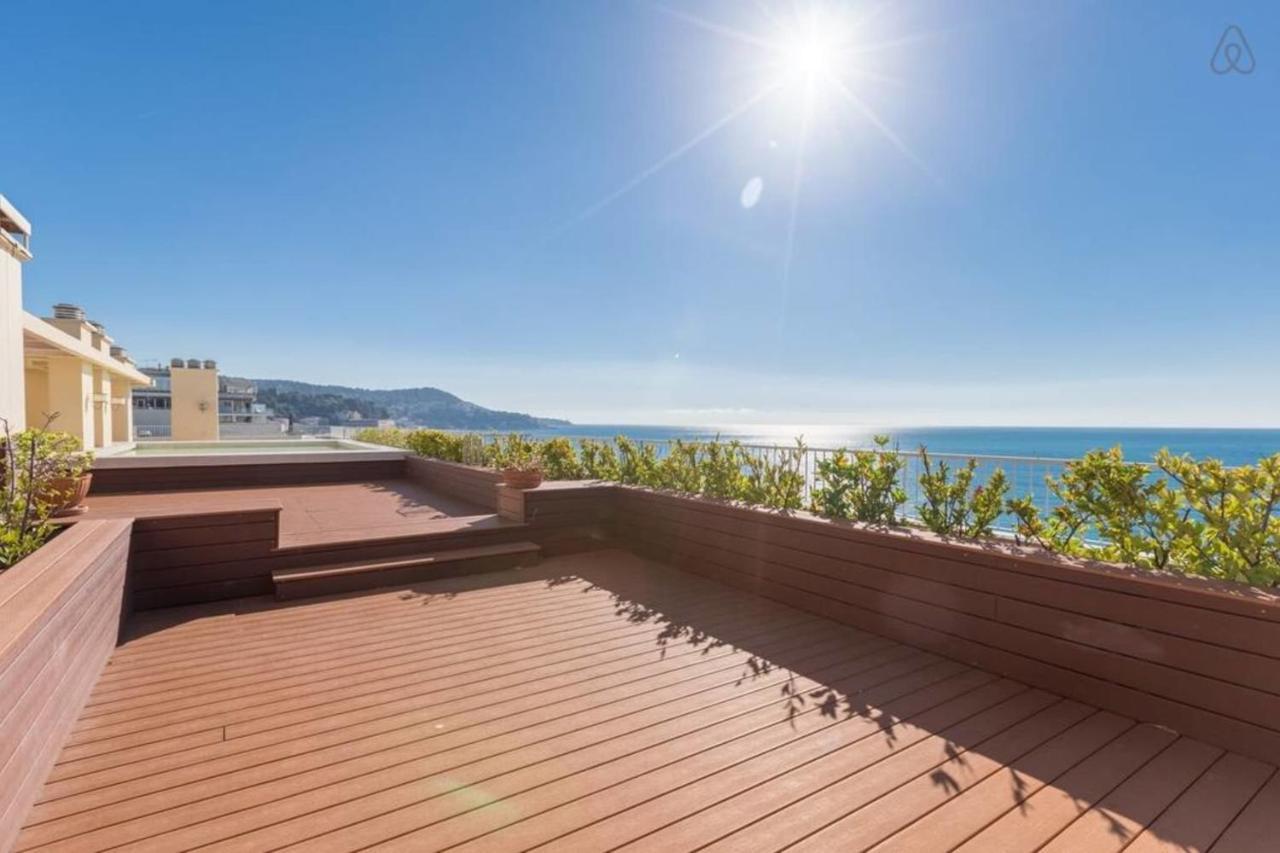 Royal Promenade Pool Terrace With Sea View Apartment Nice Bagian luar foto